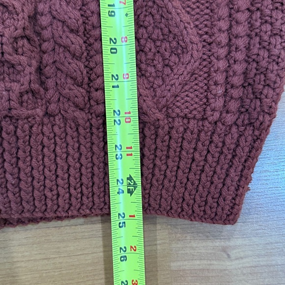 Demoiselle 100% Pure Wool Cable Knit Sweater - Picture 7 of 8